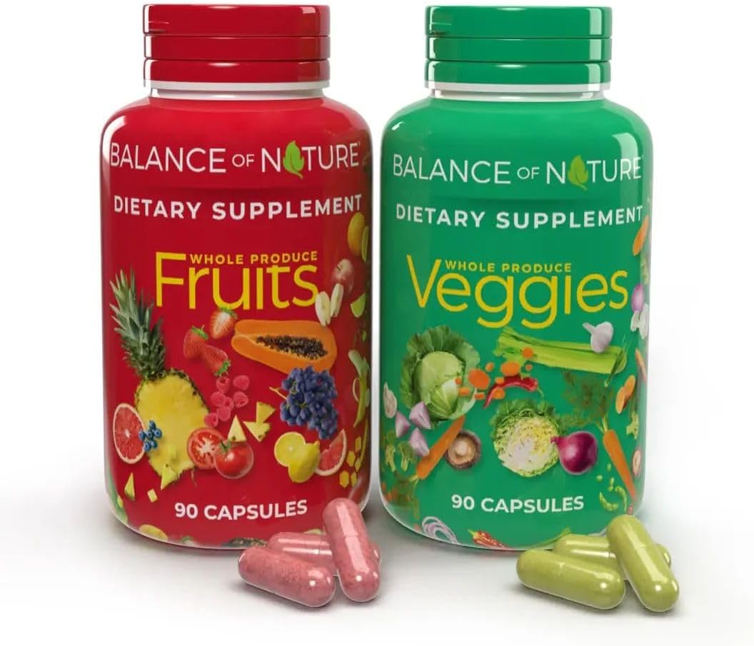 Balance of Nature Fruits & Veggies Supplements – 90 Fruits Capsules