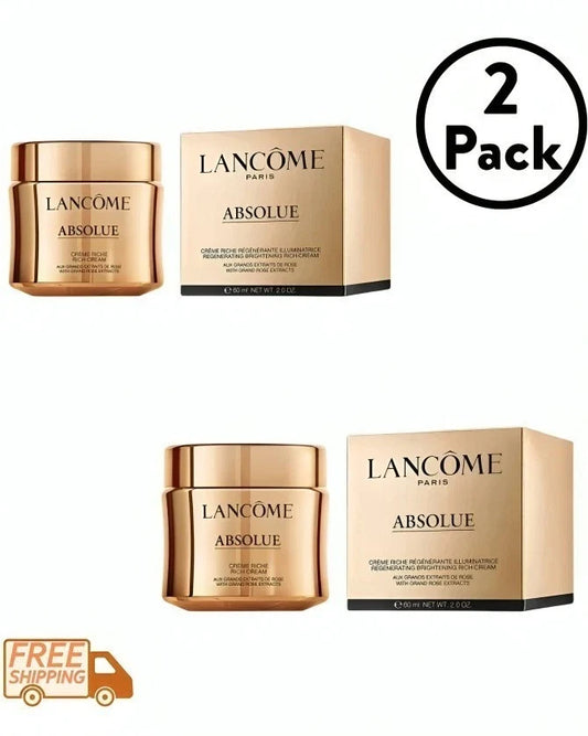 LancΓ΄me Absolue Soft Cream 60ml 2.0oz Anti-Aging Duo Sealed Pack of 2 NIB Fit And Glow