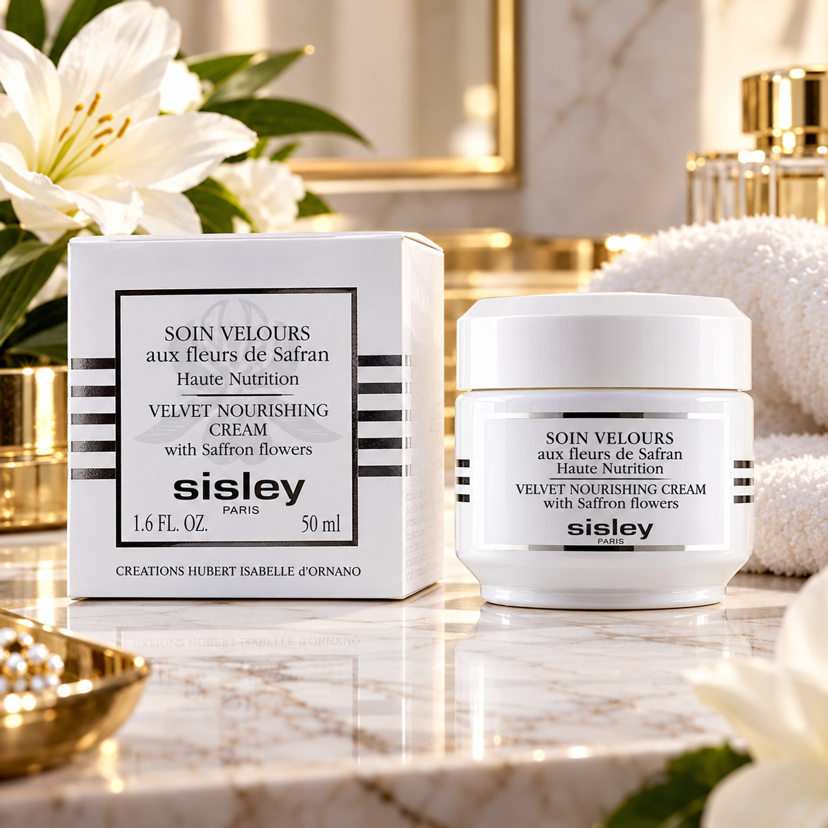 Sisley Velvet Nourishing Cream w/Saffron Flower 50ml /1.6fl oz NEW Sealed Box