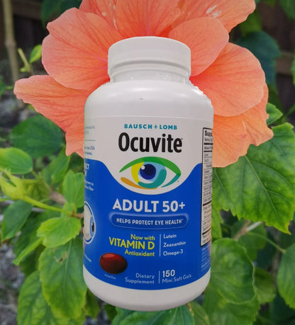 Bausch & Lomb Ocuvite Adult 50+ Eye Vitamin and Mineral Supplement 150 softgels