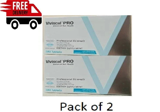 Viviscal PRO Advanced Hair Growth Supplement 180 Tablets Pack of 2
