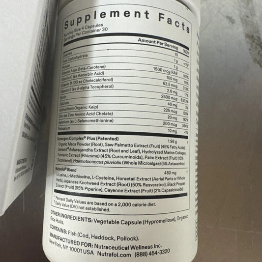 NUTRAFOL "Women's Balance" Hair Growth Supplements (120 Pills) Fit And Glow