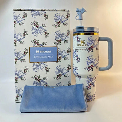 Stanley Love Shack Fancy Tumbler 40oz Holiday Rosa