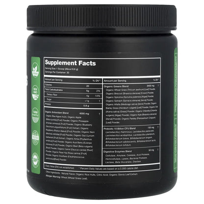 Super Greens With Superfoods, Probiotics & Enzymes, Natural Berry,